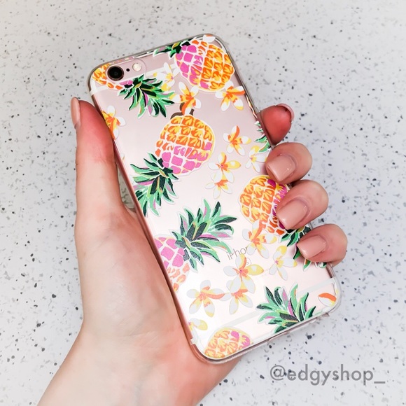 THE EDGY SHOP Accessories - Tropical Pineapples iPhone Case